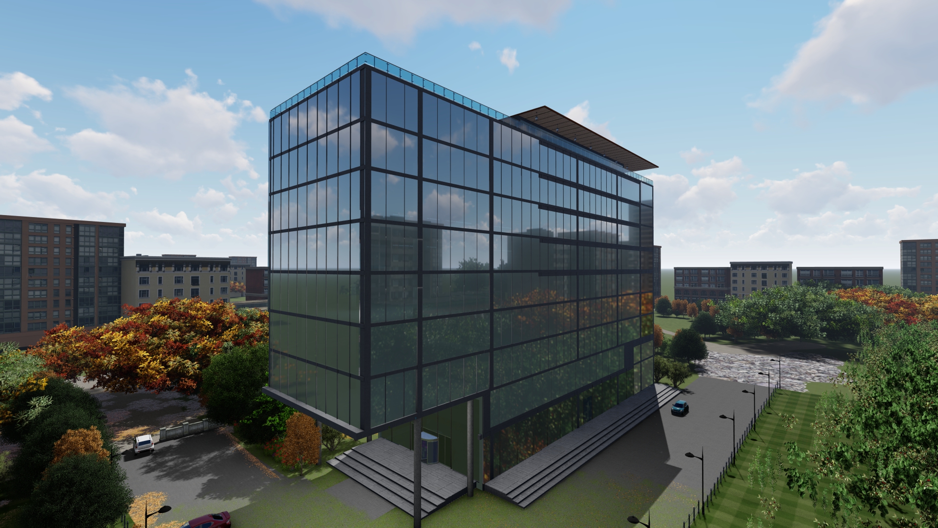 GUARDIAN GUARDIAN®SUNGUARD SUNGUARD SOLAR OLUS (6-12-6MM DGU) SOLAR PLUS LIGHT BLUE 50